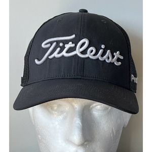 Titleist FJ FootJoy Pro V1 Trucker Snapback Golf Hat Cap Adult Black